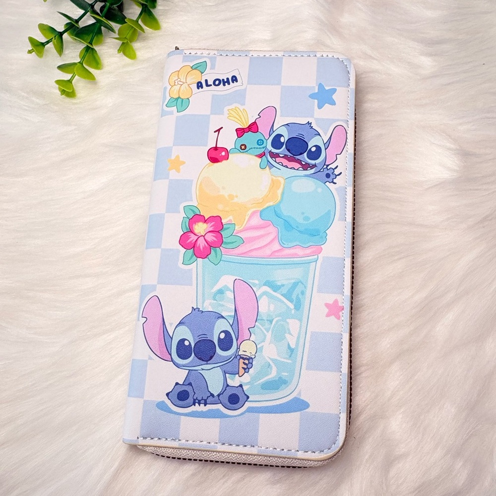 Stitch Character Long Zippy‎ Wallet